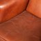 20th Century Dutch Sheepskin Leather Wingback Chairs, Set of 2 36