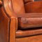 20th Century Dutch Sheepskin Leather Wingback Chairs, Set of 2 16