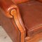 20th Century Dutch Sheepskin Leather Wingback Chairs, Set of 2, Image 10