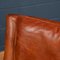 20th Century Dutch Sheepskin Leather Wingback Chairs, Set of 2 32