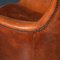 20th Century Dutch Sheepskin Leather Wingback Chairs, Set of 2, Image 28