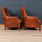 20th Century Dutch Sheepskin Leather Wingback Chairs, Set of 2, Image 6