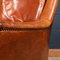 20th Century Dutch Sheepskin Leather Wingback Chairs, Set of 2, Image 21
