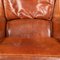 20th Century Dutch Sheepskin Leather Wingback Chairs, Set of 2 13