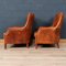 20th Century Dutch Sheepskin Leather Wingback Chairs, Set of 2 4