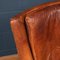20th Century Dutch Sheepskin Leather Wingback Chairs, Set of 2 10