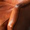 20th Century Dutch Sheepskin Leather Wingback Chairs, Set of 2 16