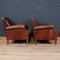 20th Century Dutch Leather Club Chairs, Set of 2 6