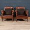 20th Century Dutch Leather Club Chairs, Set of 2 7
