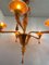 Lichtdurchlässiger Kronleuchter aus orangefarbenem Glas von Simoeng 3