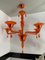 Translucent Orange Glass Chandelier from Simoeng, Image 9