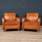 20th Century Dutch Leather Club Chairs, Set of 2, Image 2