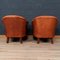 20th Century Dutch Leather Club Chairs, Set of 2, Image 5