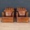 20th Century Dutch Leather Club Chair, Set of 2 7