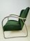 Dutch Tubular Steel and Corduroy Chair, 1940s-1950s 4