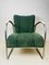 Dutch Tubular Steel and Corduroy Chair, 1940s-1950s 1