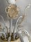 Milky and Gold Murano Glass Chandelier with Flowers and Leaves from Simoeng 9