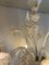 Lámpara de araña de cristal de Murano lechoso y dorado con flores y hojas de Simoeng, Imagen 4