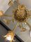 Lustre en Verre de Murano Ambré avec Fleurs et Feuilles de Simoeng 12