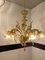 Amber Murano Glass Chandelier with Flowers and Leaves from Simoeng 2