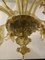 Amber Murano Glass Chandelier with Flowers and Leaves from Simoeng 6