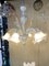 Venetian Transparent and Milky-White Murano Style Glass Chandelier with Flowers and Leaves from Simoeng, Image 12