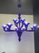 Lámpara de araña de cristal de Murano azul de Simoeng, Imagen 2