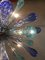 Lustre Sputnik en Verre de Murano avec Gouttes d'Air Bleues et Cadre en Métal Kromo de Simoeng 5