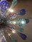 Murano Glass Sputnik Chandelier with Blue Air Drops and Kromo Metal Frame from Simoeng 5