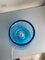Hellblaue Murano Glas mit Ballotton Lampe von Simoeng 4