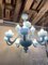 Matte Light-Blue Murano Style Glass Chandelier from Simoeng 5