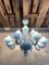 Matte Light-Blue Murano Style Glass Chandelier from Simoeng 2