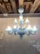 Matte Light-Blue Murano Style Glass Chandelier from Simoeng, Image 3