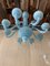 Lámpara de araña estilo Murano en azul claro mate de Simoeng, Immagine 8