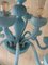Lámpara de araña estilo Murano en azul claro mate de Simoeng, Immagine 9