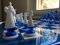 Handmade Italian Murano Art Glass Chess Board, Italian Glass from Simoeng, Venice, Set of 33 2