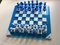 Handmade Italian Murano Art Glass Chess Board, Italian Glass from Simoeng, Venice, Set of 33, Image 9