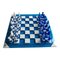 Handmade Italian Murano Art Glass Chess Board, Italian Glass from Simoeng, Venice, Set of 33 1