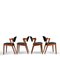 Model 42 Z Chairs by Kai Kristiansen for Slagelse Furniture Works, 1960s, Set of 4 4