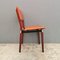 S82 Leather and Wood Chairs by Eugenio Gerli for Tecno, 1960s, Set of 4 3