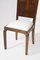 Art Deco Walnut and Cotton Chairs, 1920s, Set of 2 5
