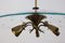 Brass and Glass Chandelier attributed to Pietro Chiesa, 1940s, Image 9