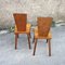 Modernist Oak Chairs, France, Set of 2 3