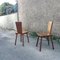 Modernist Oak Chairs, France, Set of 2 10