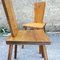 Modernist Oak Chairs, France, Set of 2 5