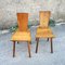 Modernist Oak Chairs, France, Set of 2 1
