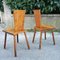 Modernist Oak Chairs, France, Set of 2 7