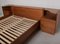 Danish Teak King Size Bed with Bedside Tables, 1970s, Set of 3, Image 4