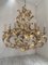 Florentiner Art Gold Handgemalter Lackierter Metall Kronleuchter aus Schmiedeeisen mit 10 Leuchten von Simoeng, Italien 10