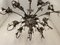 Florentine Art Brown and Gold Handmade Brushed Metal 10 Light Wrought Iron Chandelier from Simoeng, Italy 9